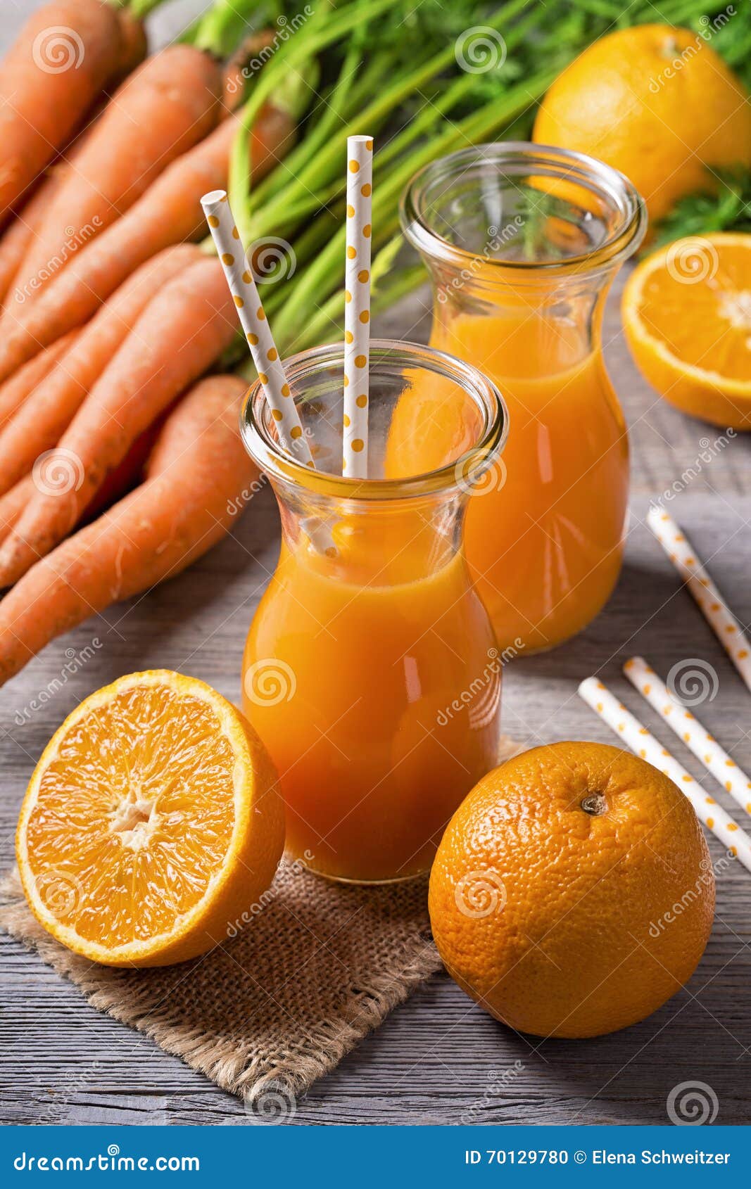 Carrot orange juice stock photo. Image of nutritious 70129780