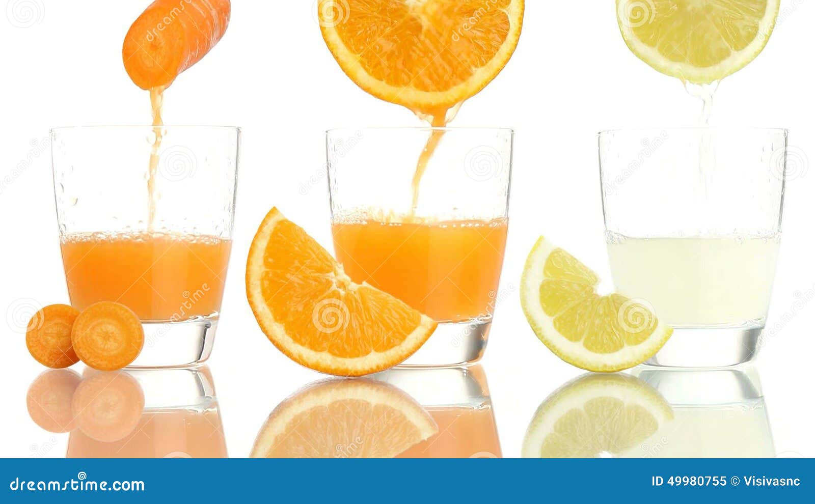 Carrot Orange Lemon Juice Vitamin a C E Stock Video Video of diet