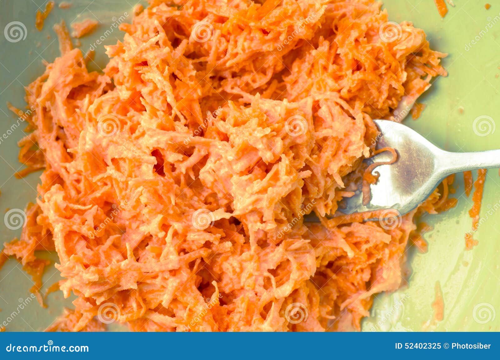 Carrot Salad with Mayonnaise Stock Image Image of white, salad 52402325
