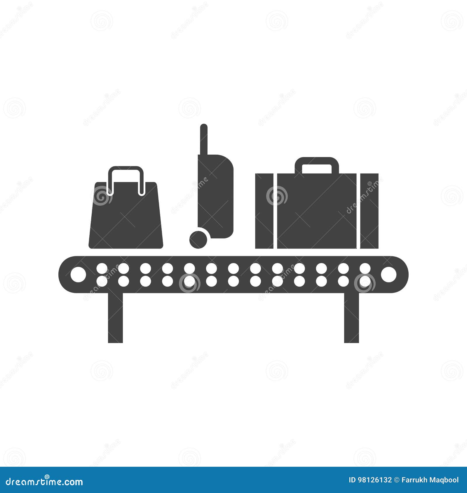 Carrousel de bagage illustration de vecteur. Illustration du