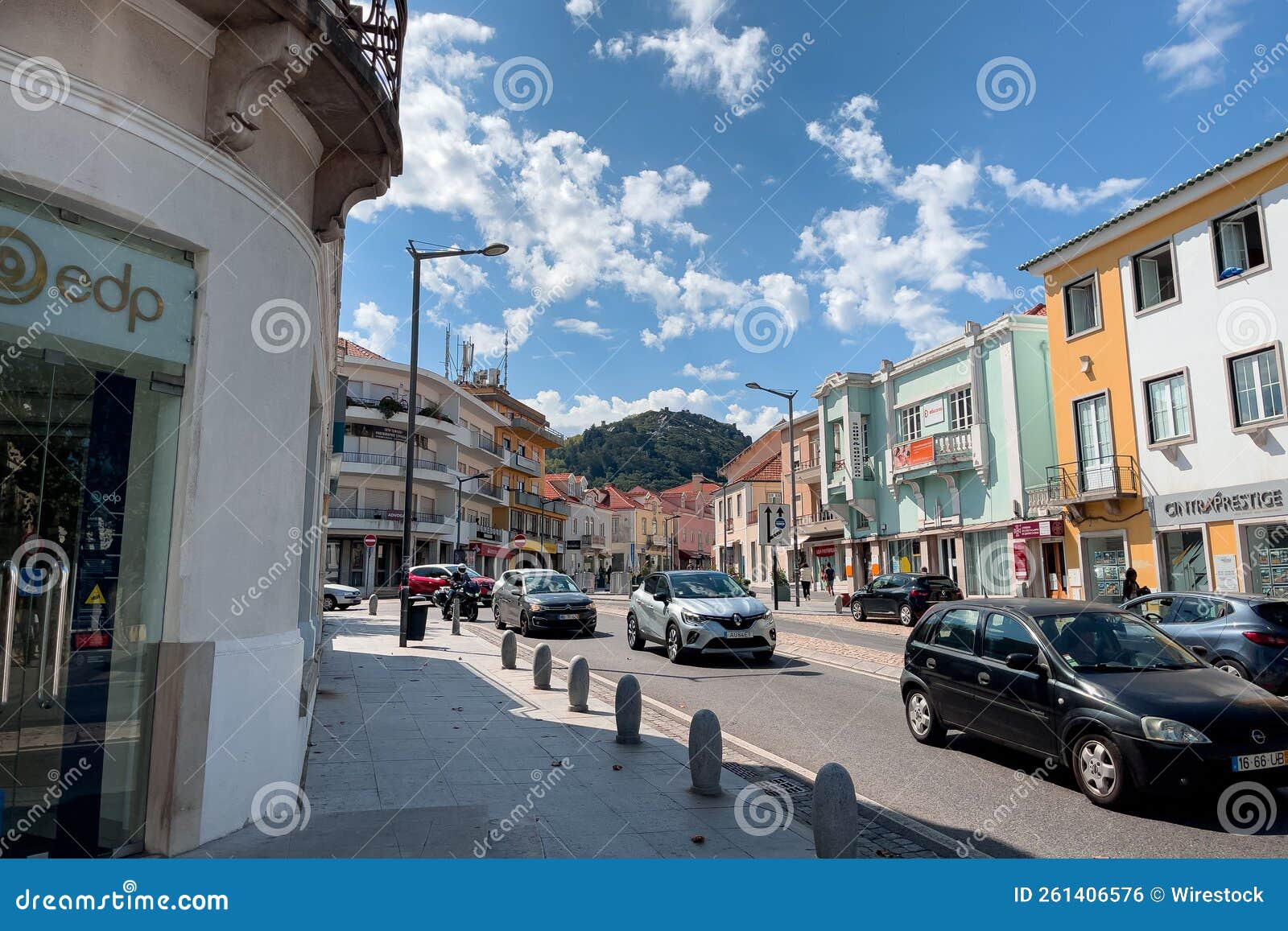 Cars Driving on the Road in Sintra, Portugal Editorial Photo - Image of ...