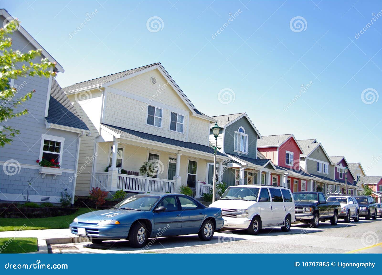 Cars and Homes stock image. Image of architecture, human 10707885