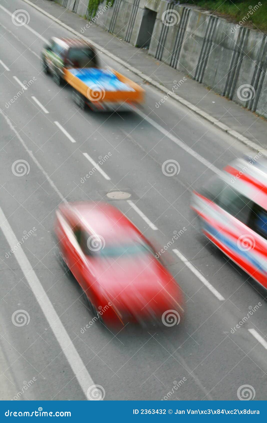 Cars in motion stock photo. Image of blur, automobile 2363432