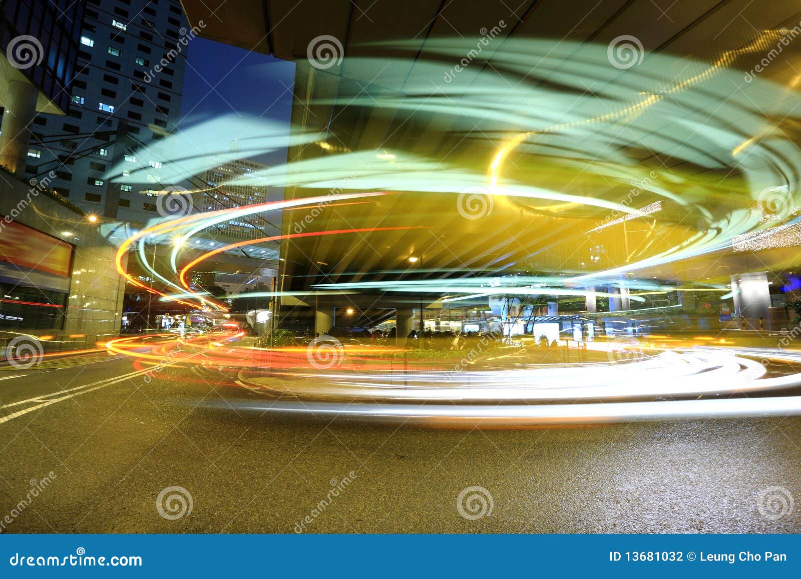 Cars motion blur stock photo. Image of night, blue, busy 13681032