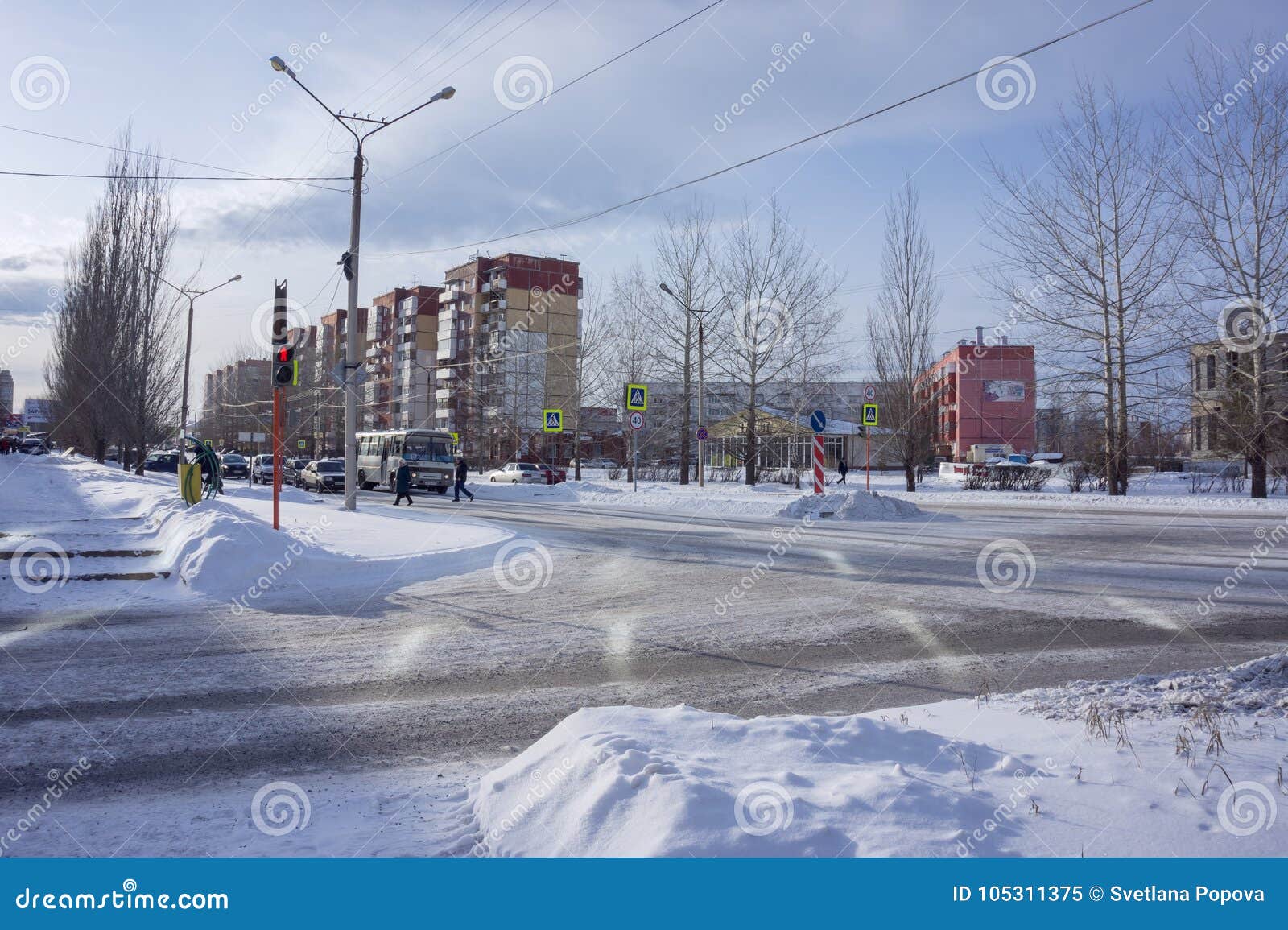 Город Шарыпово зимой