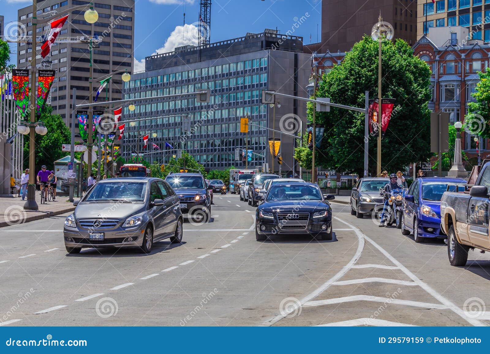 Cars in a street editorial stock image. Image of cars 29579159