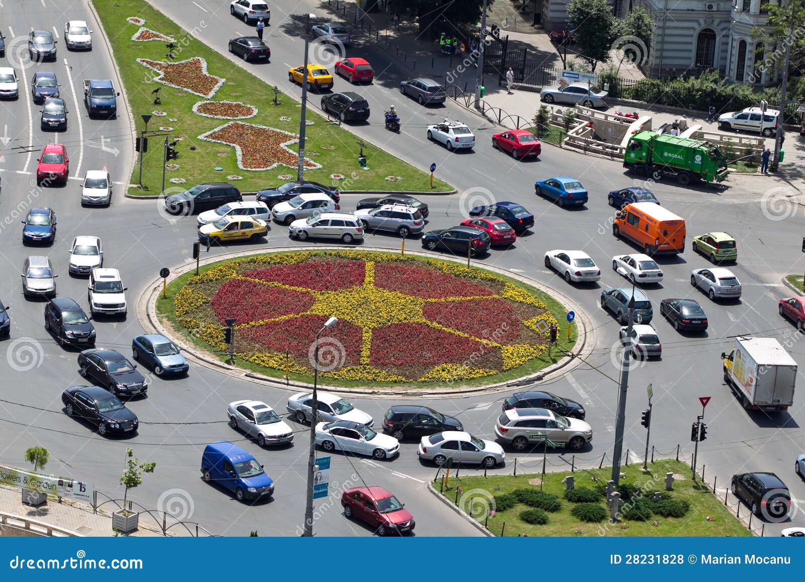 Cars in traffic editorial stock photo. Image of route 28231828