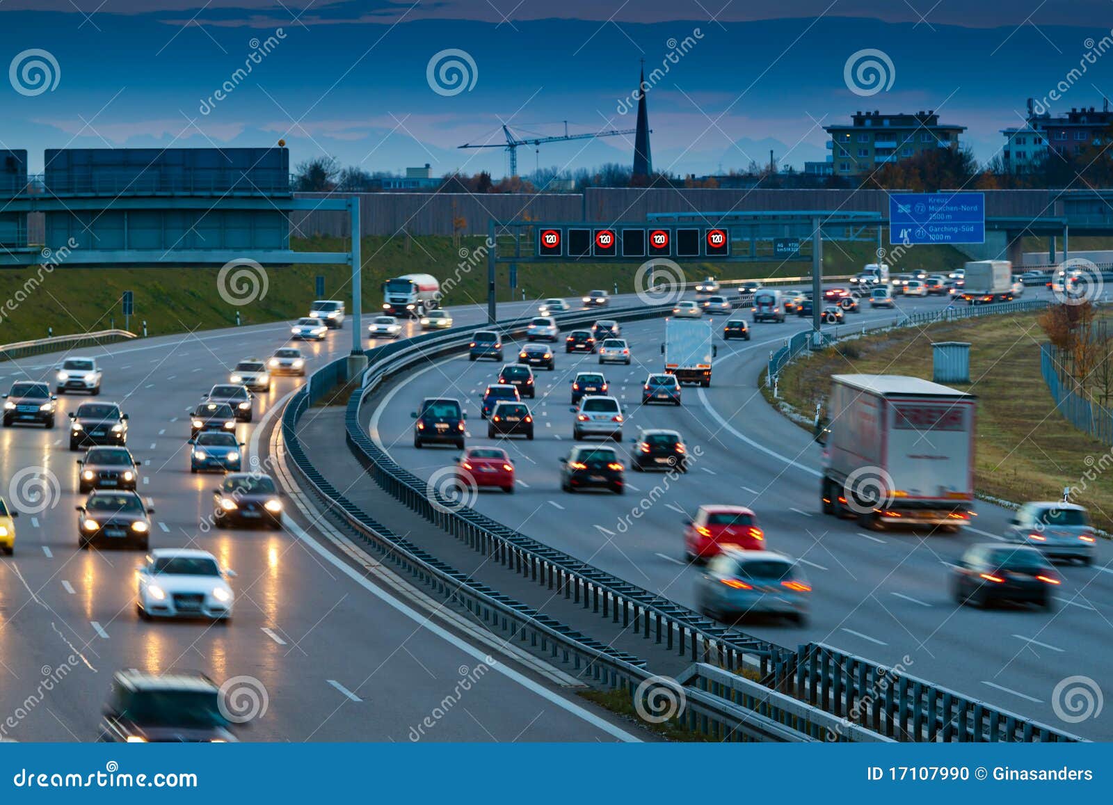 cars in traffic on a highway