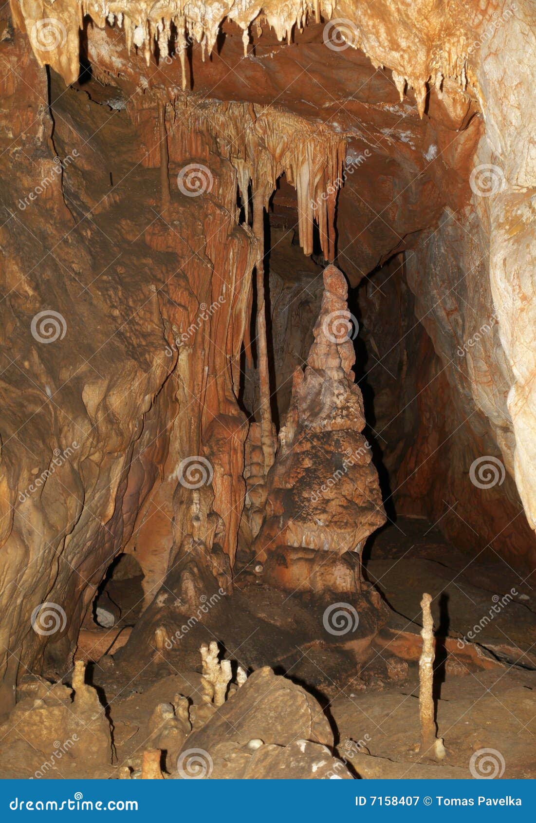 Carst decoration of cave stock image. Image of cave, cavern 7158407