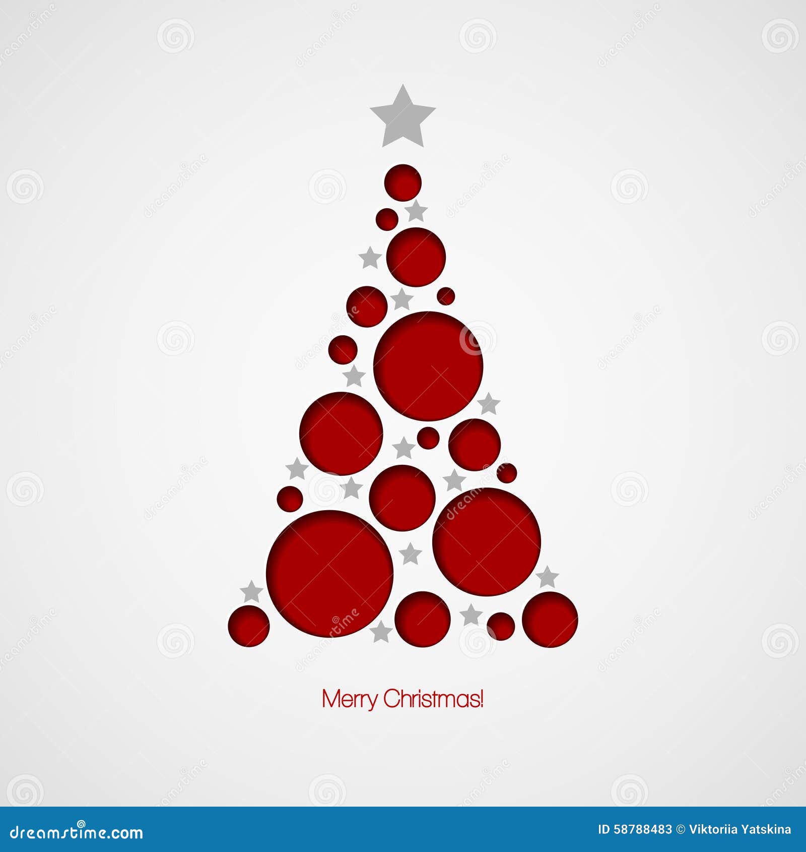 Cartão De Natal Com árvore De Natal Vetor Ilustração do Vetor - Ilustração  de postcard, feliz: 58788483