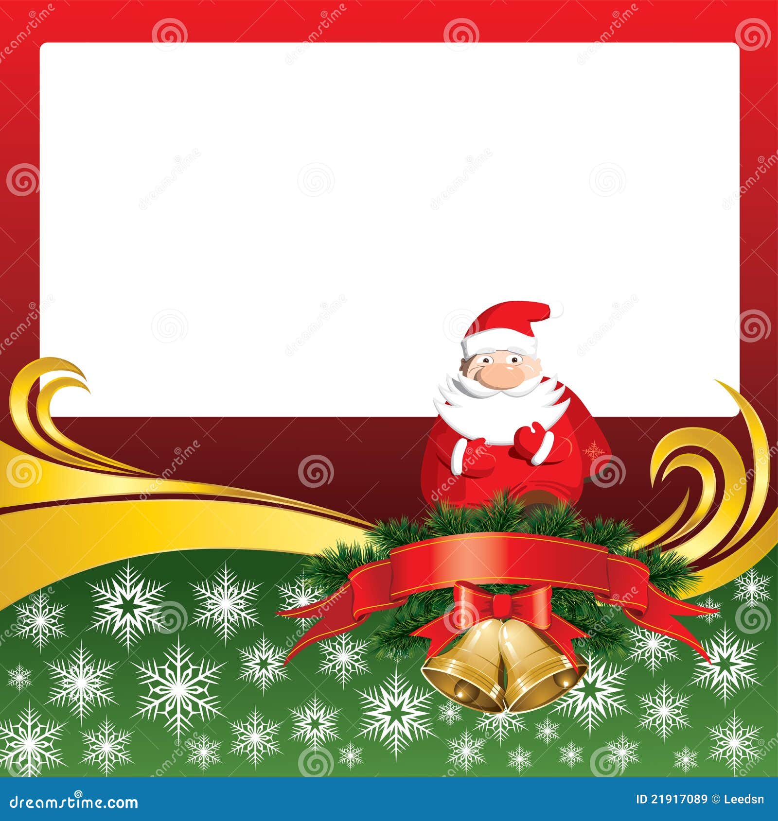 Cartão De Natal Do Vetor Com Bels E Papai Noel Ilustração do Vetor -  Ilustração de vermelho, filial: 21917089
