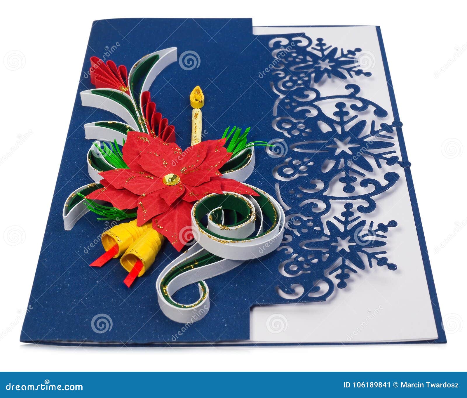 Cartão De Natal Feito a Mão Com Cumprimentos E Poins Do Feliz Natal Imagem  de Stock - Imagem de decorado, postcard: 106189841