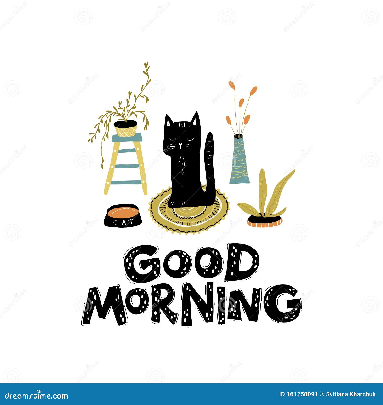 Cartão Engraçado Letering - Bom Dia Ilustração Vetorial Em Estilo Simples Escandinavo Desenhado à Mão Com Plantas Pretas De Anima Ilustração Stock - Ilustração de folhas, objeto: 161258091 Cartão Engraçado Letering - Bom Dia Ilustração Vetorial Em Estilo Simples Escandinavo Desenhado à Mão Com Plantas Pretas De Anima Ilustração Stock - Ilustração de folhas, objeto: 161258091