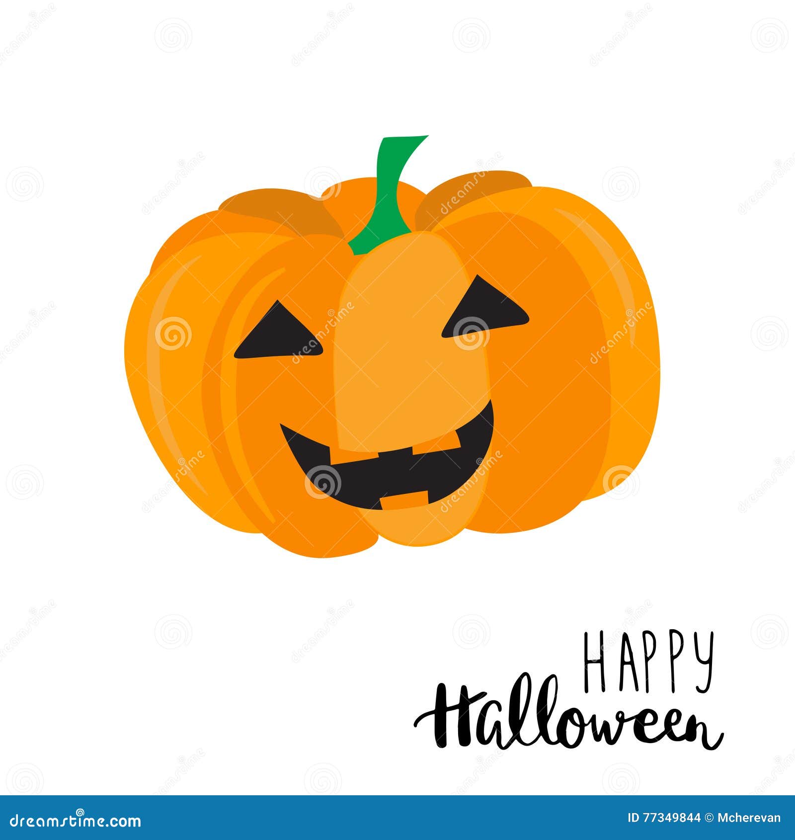 Bonita abóbora de Halloween com motivos - Dia das Bruxas