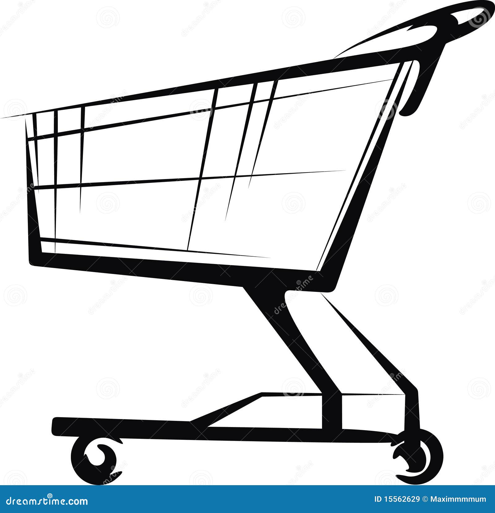 Cart stock vector. Illustration of cart, icon, empty - 15562629