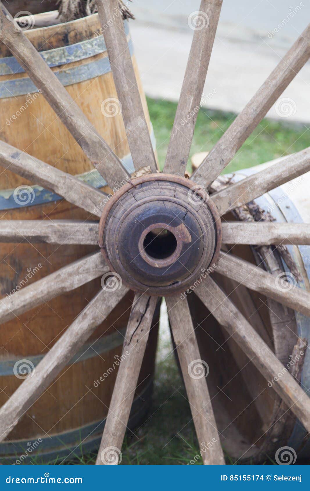 Cart wheel stock photo. Image of single, broken, carriage 85155174