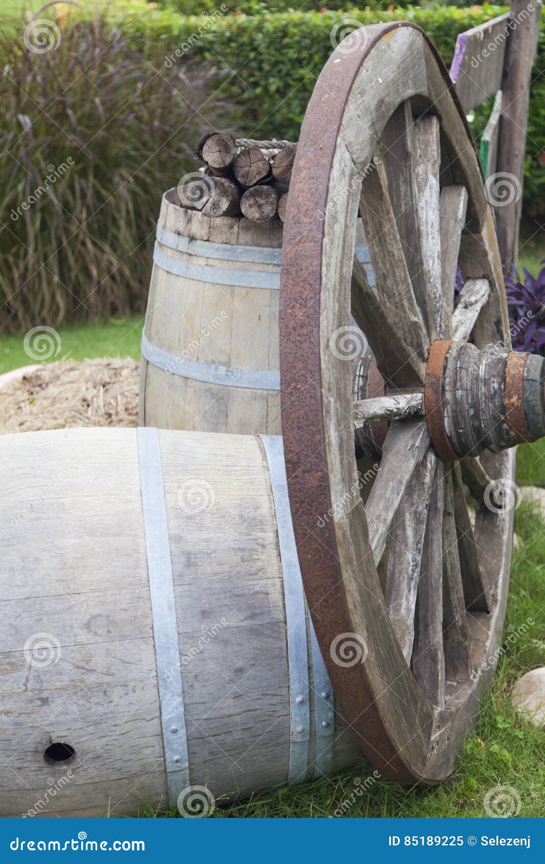 Cart wheel stock image. Image of country, rural, barn 85189225