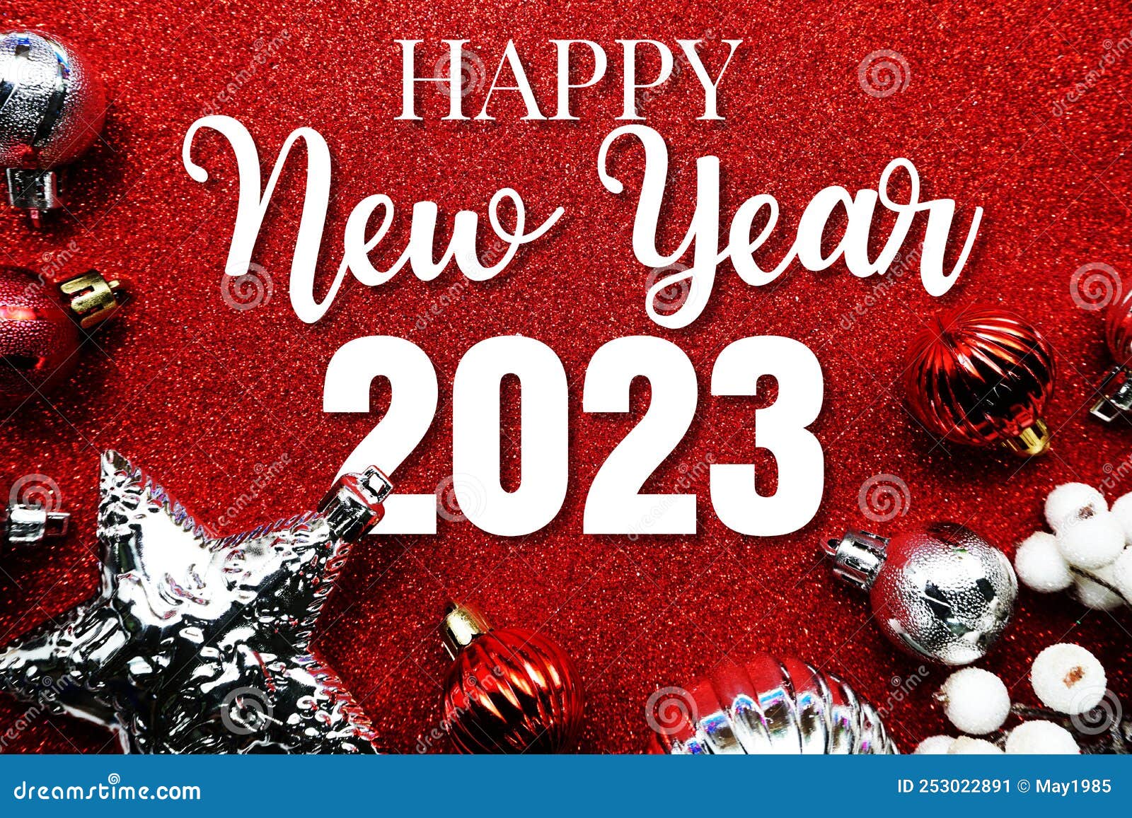 Feliz natal e feliz ano novo 2023 banner de vista superior