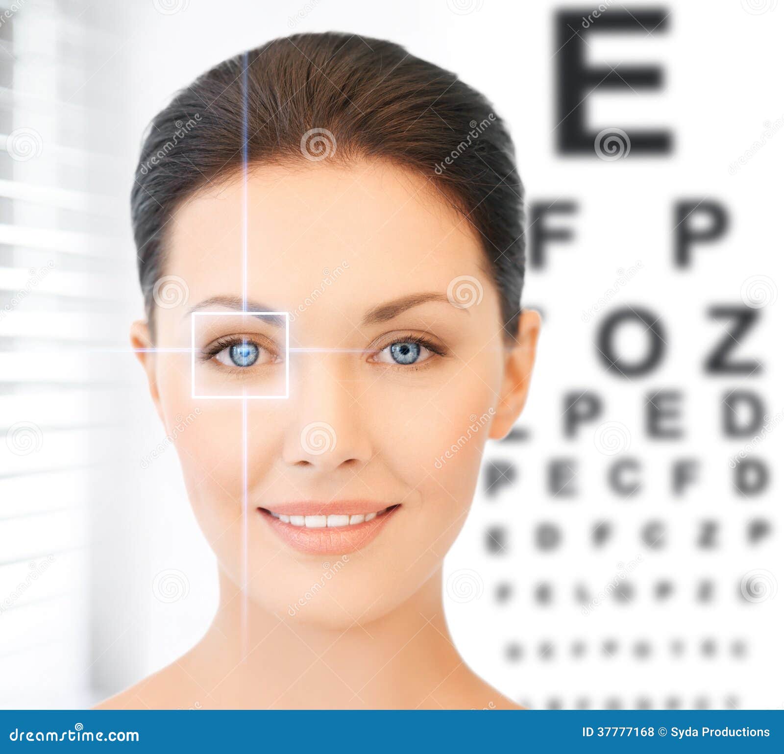 Carta de la mujer y de ojo foto de archivo. Imagen de gente  37777168