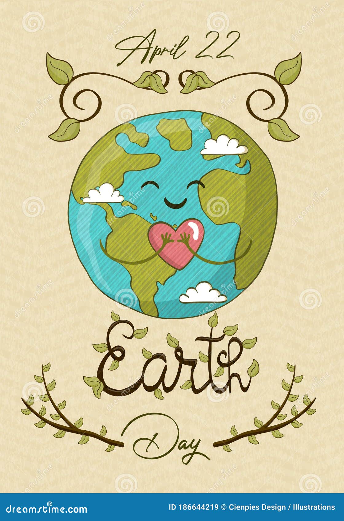 Carta Del 22 De Abril Del Día De La Tierra Del Planeta Lindo Con Amor Ilustración del Vector - Ilustración de acontecimiento, ambiental: 186644219 Carta Del 22 De Abril Del Día De La Tierra Del Planeta Lindo Con Amor Ilustración del Vector - Ilustración de acontecimiento, ambiental: 186644219