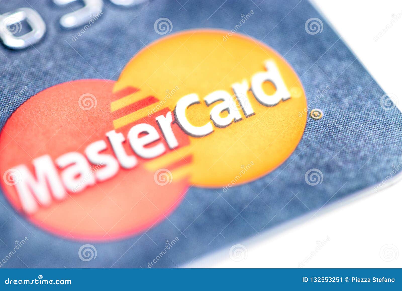 Carta Di Credito Di Mastercard Del Primo Piano Fotografia