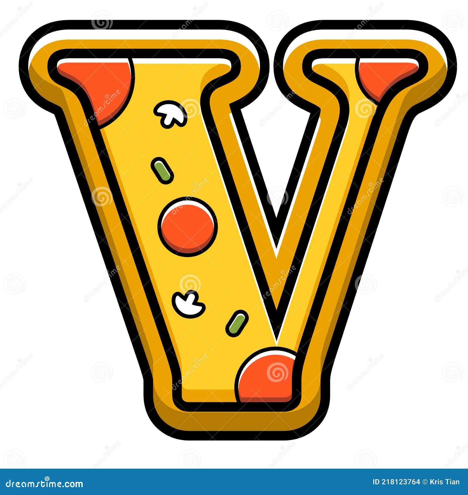 Carta v pizza food ilustración del vector. Ilustración de icono 218123764