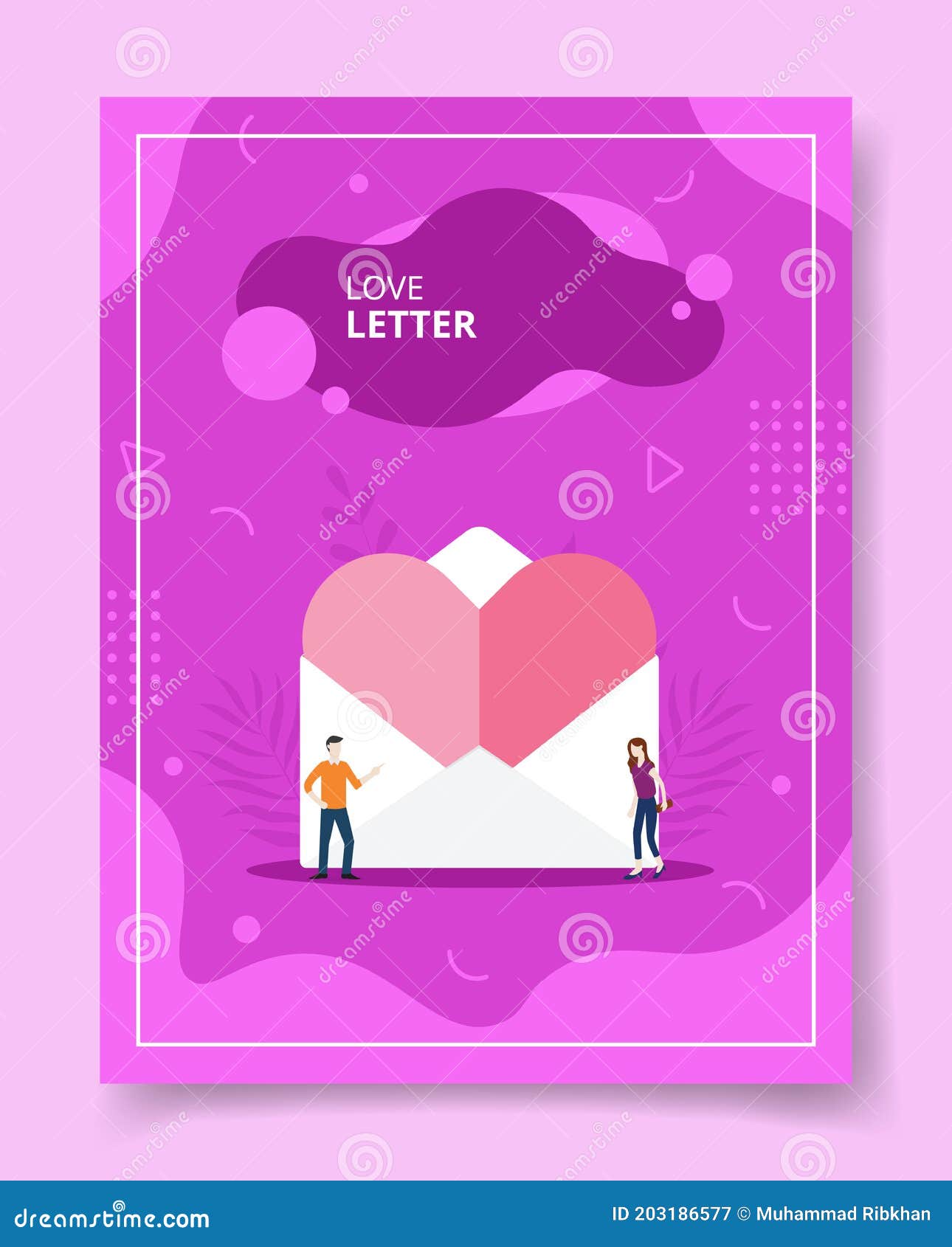 Cartas De Amor Personas De Pie Delante Del Gran Correo De Amor Para La  Plantilla De Banners Libros De Volantes Portadas Revistas C Ilustración del  Vector - Ilustración de historia, postal: 203186577