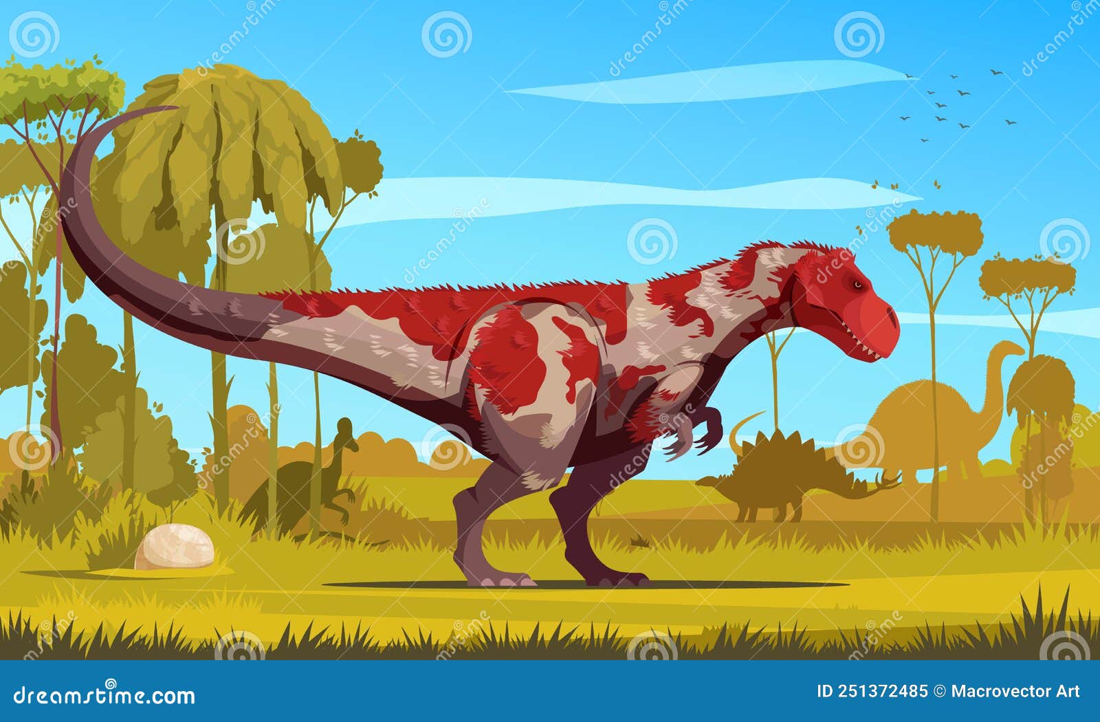 Vetores e ilustrações de Dinossauro gigante para download gratuito