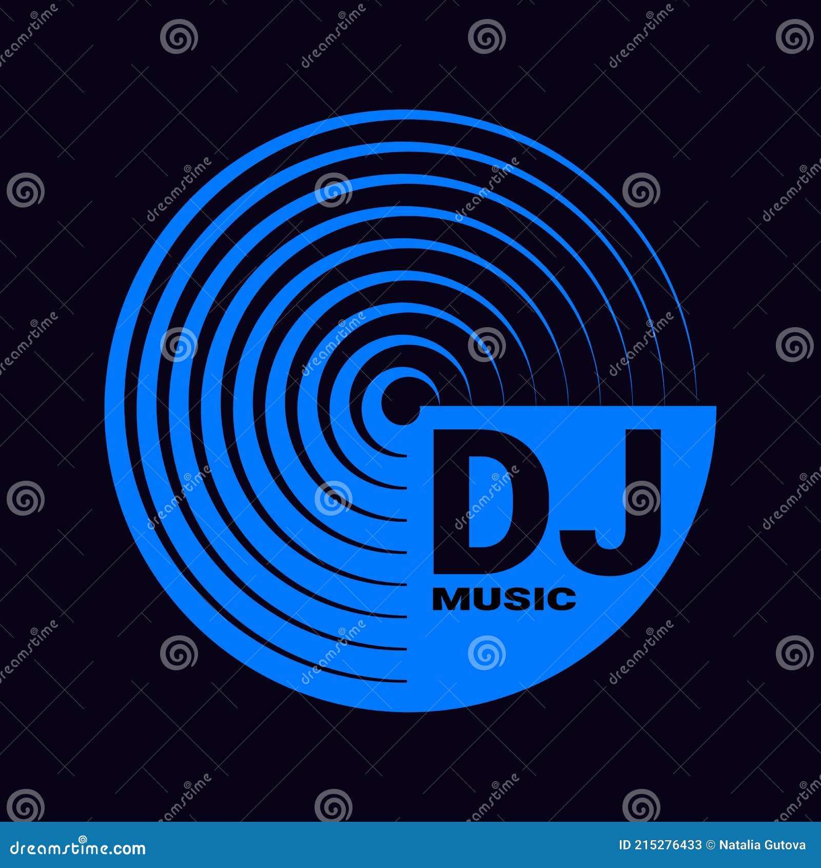 Cartaz Do Registro Do Jogador De Vinil 3d. Logotipo Da Etiqueta Da Música.  Linha De Gradiente Na Moda Estilo Ilustração Vetorial Música. Retro Partido  Com Música De Vinil. Royalty Free SVG, Cliparts