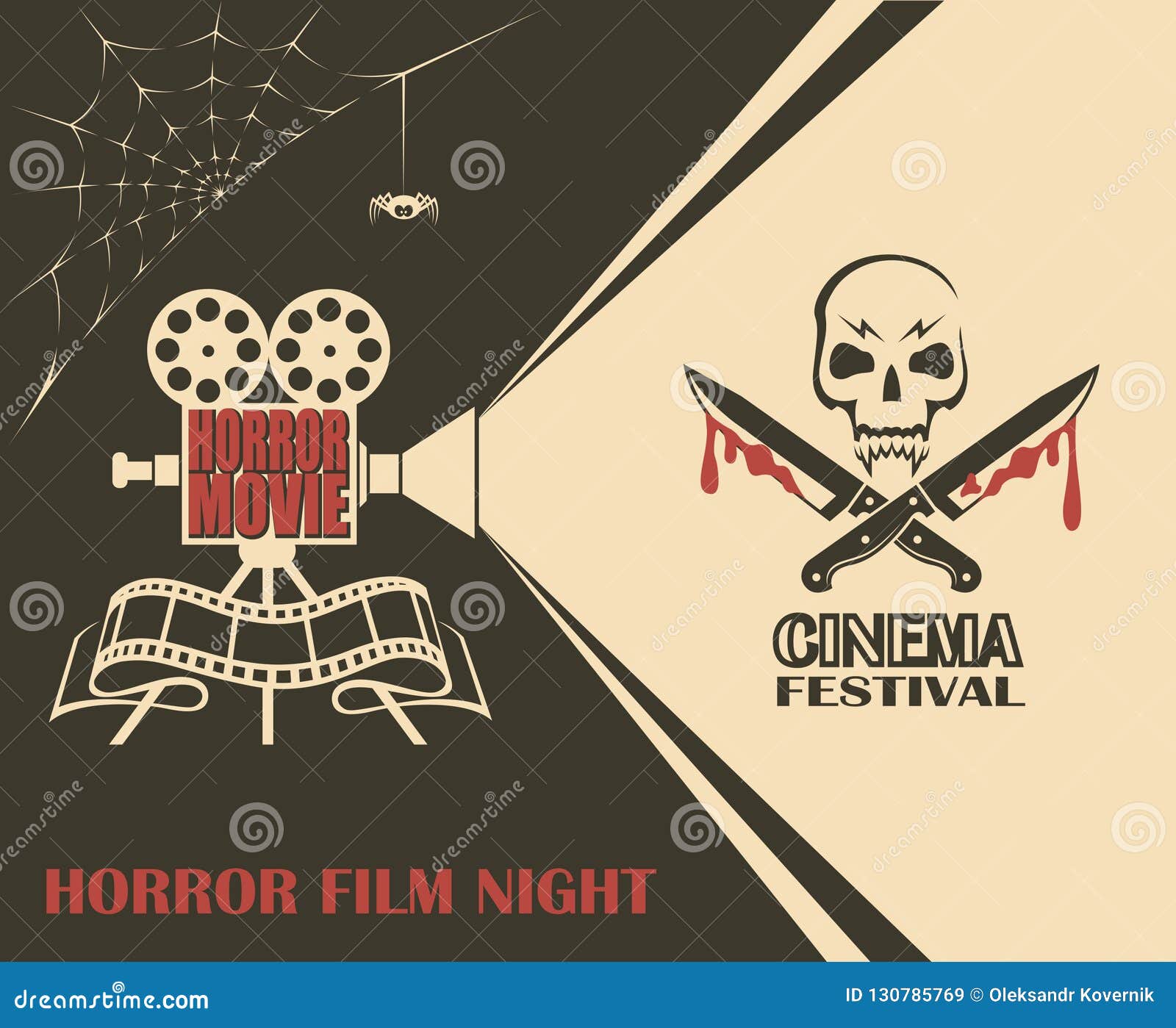 Cartaz para festival de filmes de terror