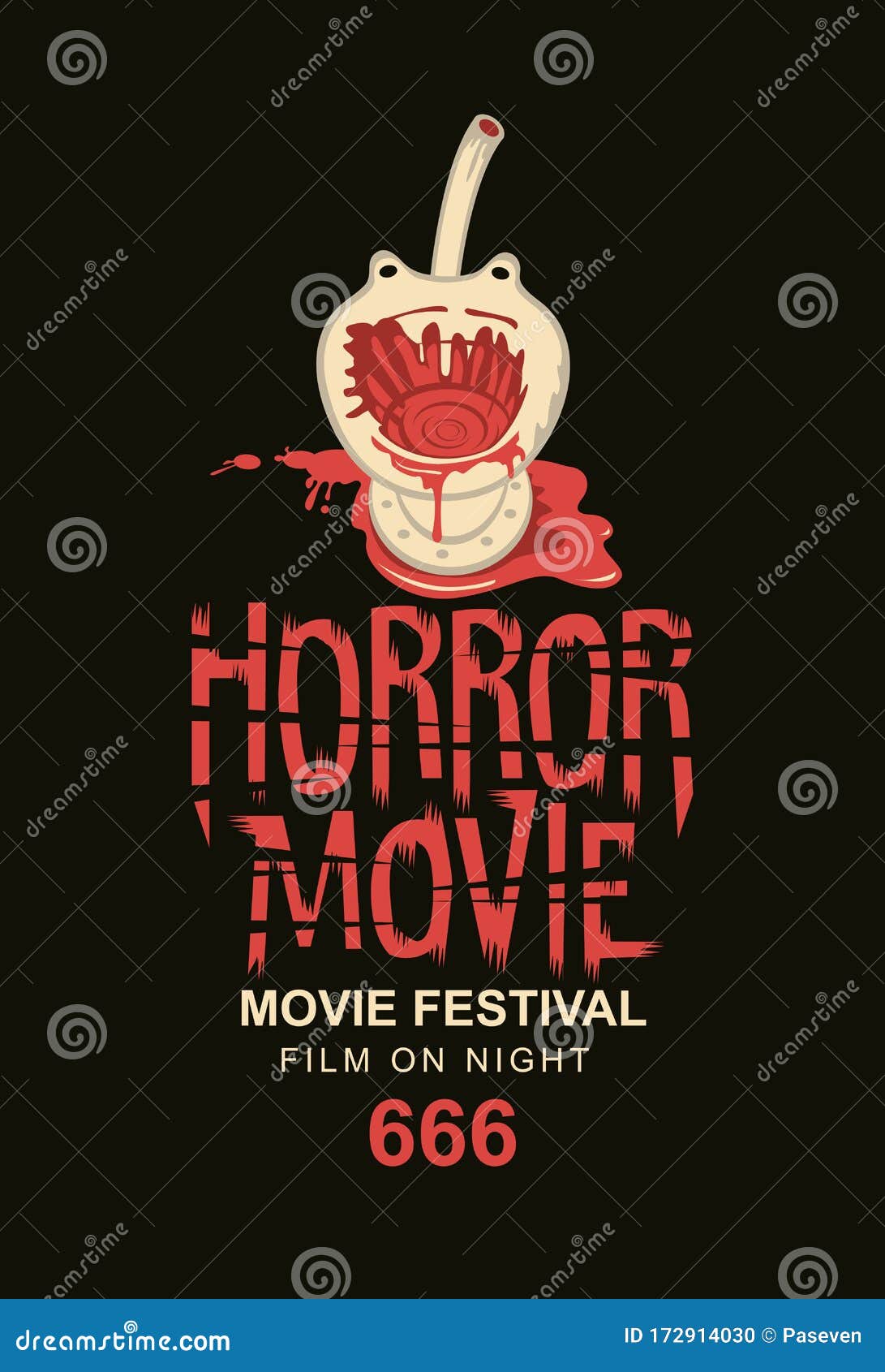 Cartaz para festival de filmes de terror