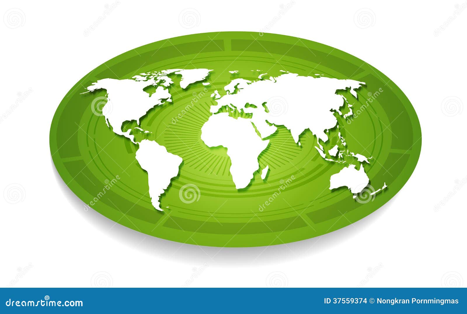 Carte blanche du monde. illustration de vecteur. Illustration du