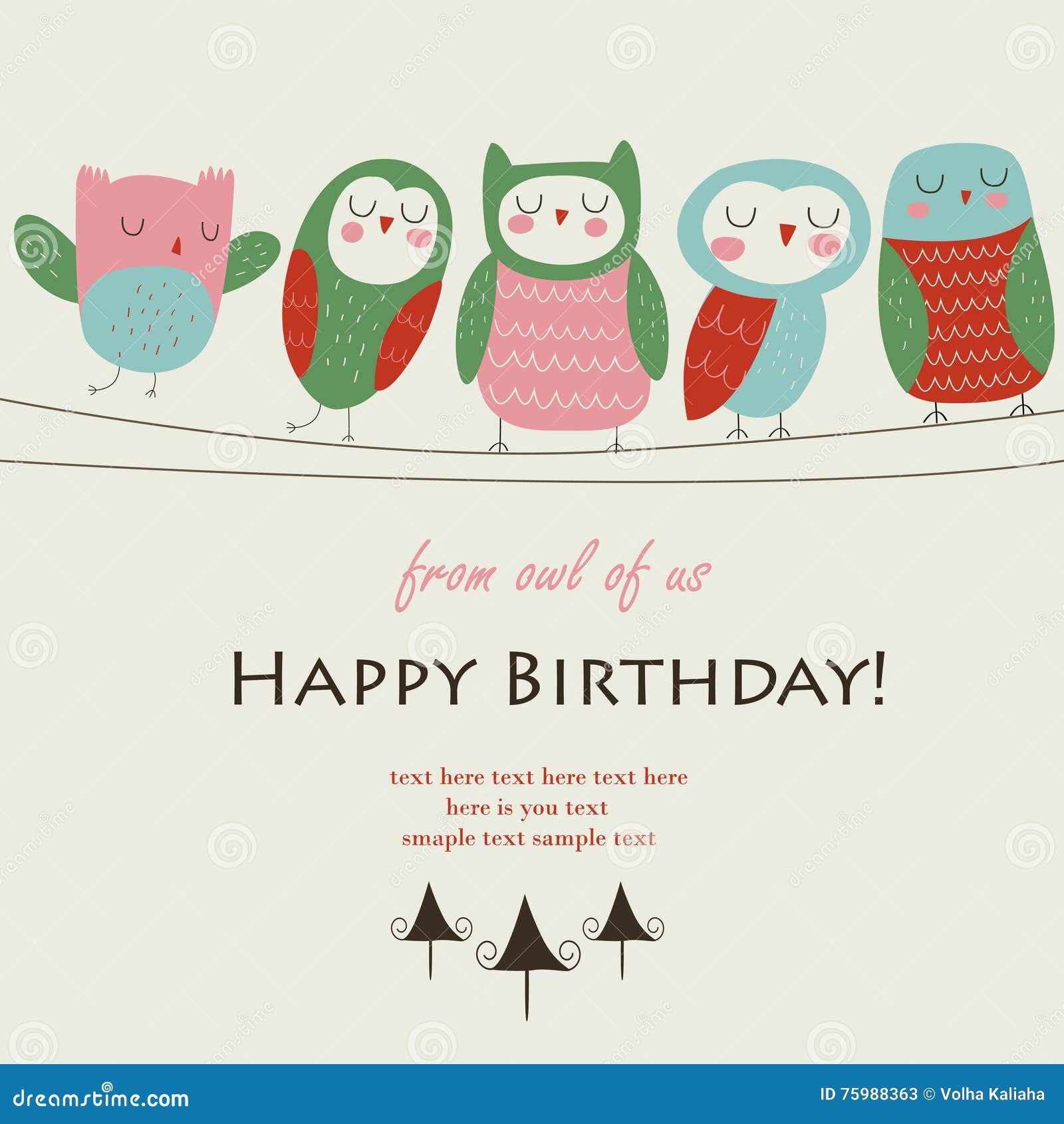 Carte D Anniversaire Illustration De Vecteur Illustration Du Couleur Carte D Anniversaire Illustration De Vecteur Illustration Du Couleur