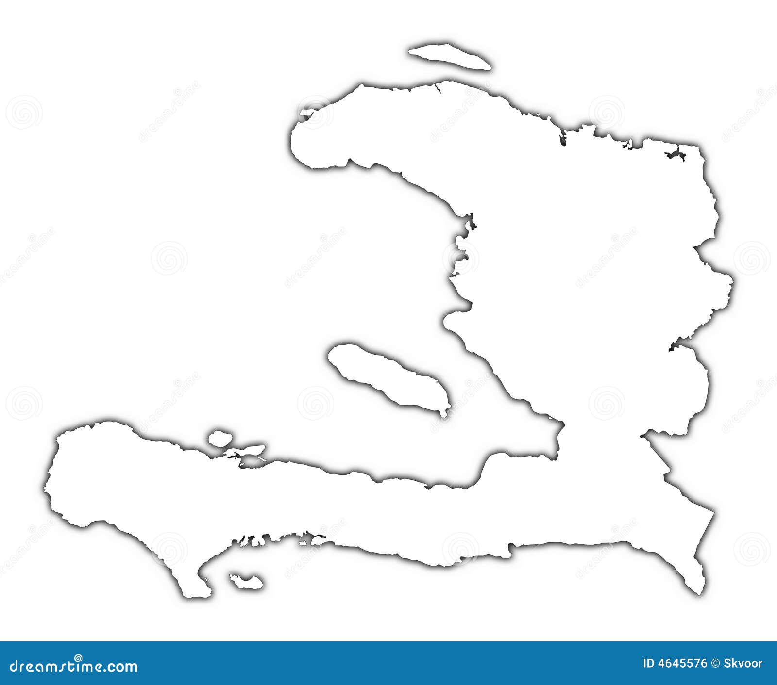 Carte d'ensemble du Haïti illustration stock. Illustration du detail
