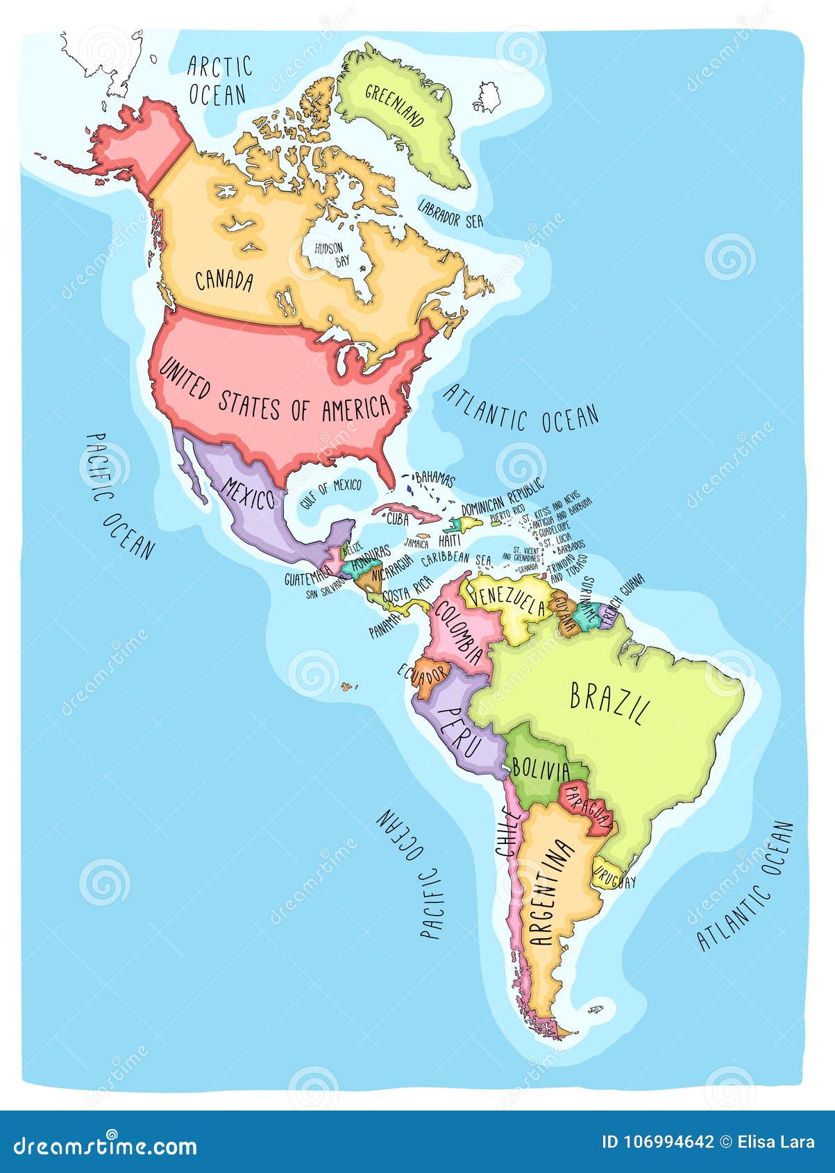 Combien Y A-t-il De Pays Dans Le Continent Américain carte continent americain» Info ≡ Voyage - Carte - Plan