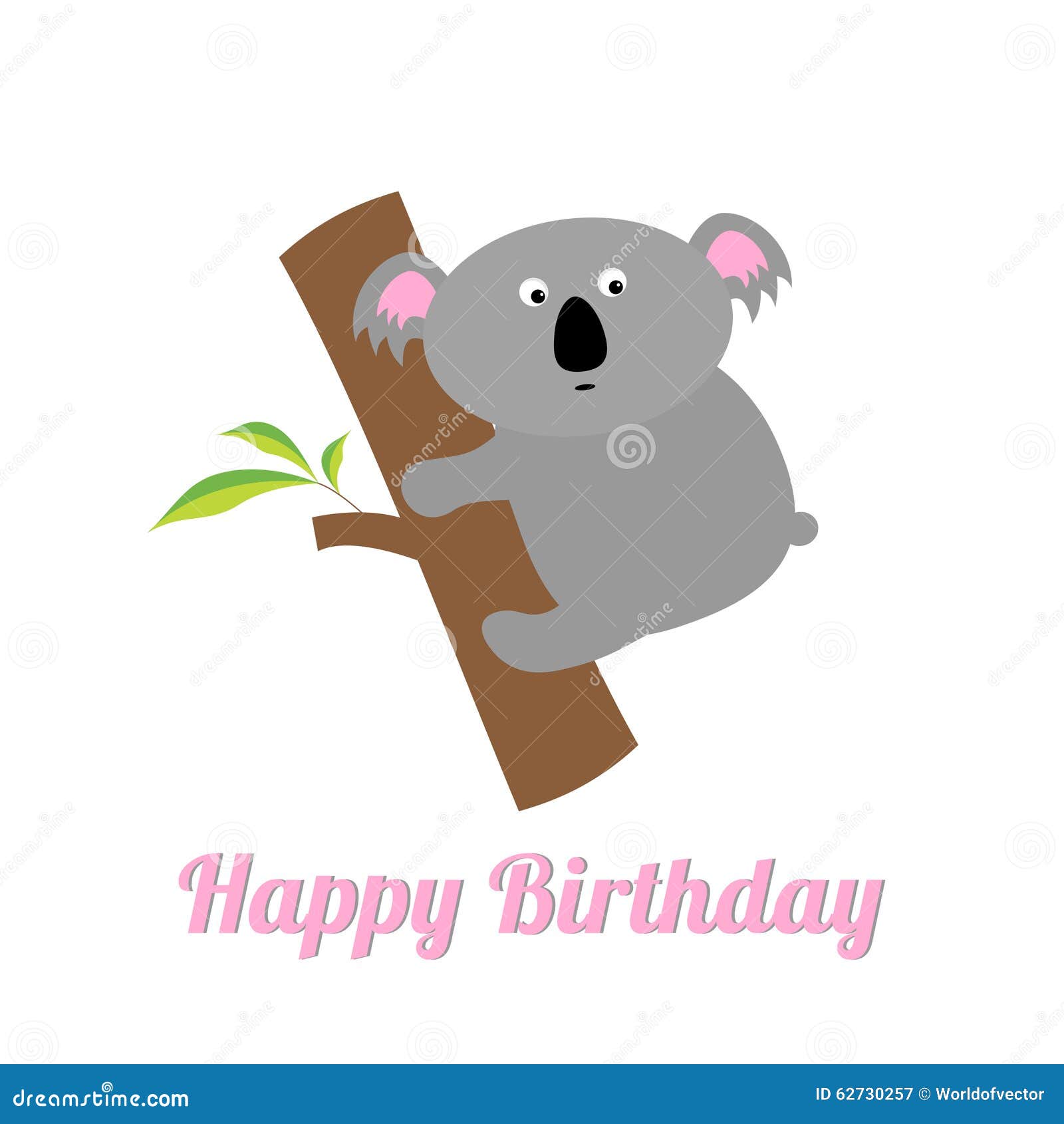 carte d'anniversaire avec un koala mignon dans un style aquarelle 2806397  Art vectoriel chez Vecteezy