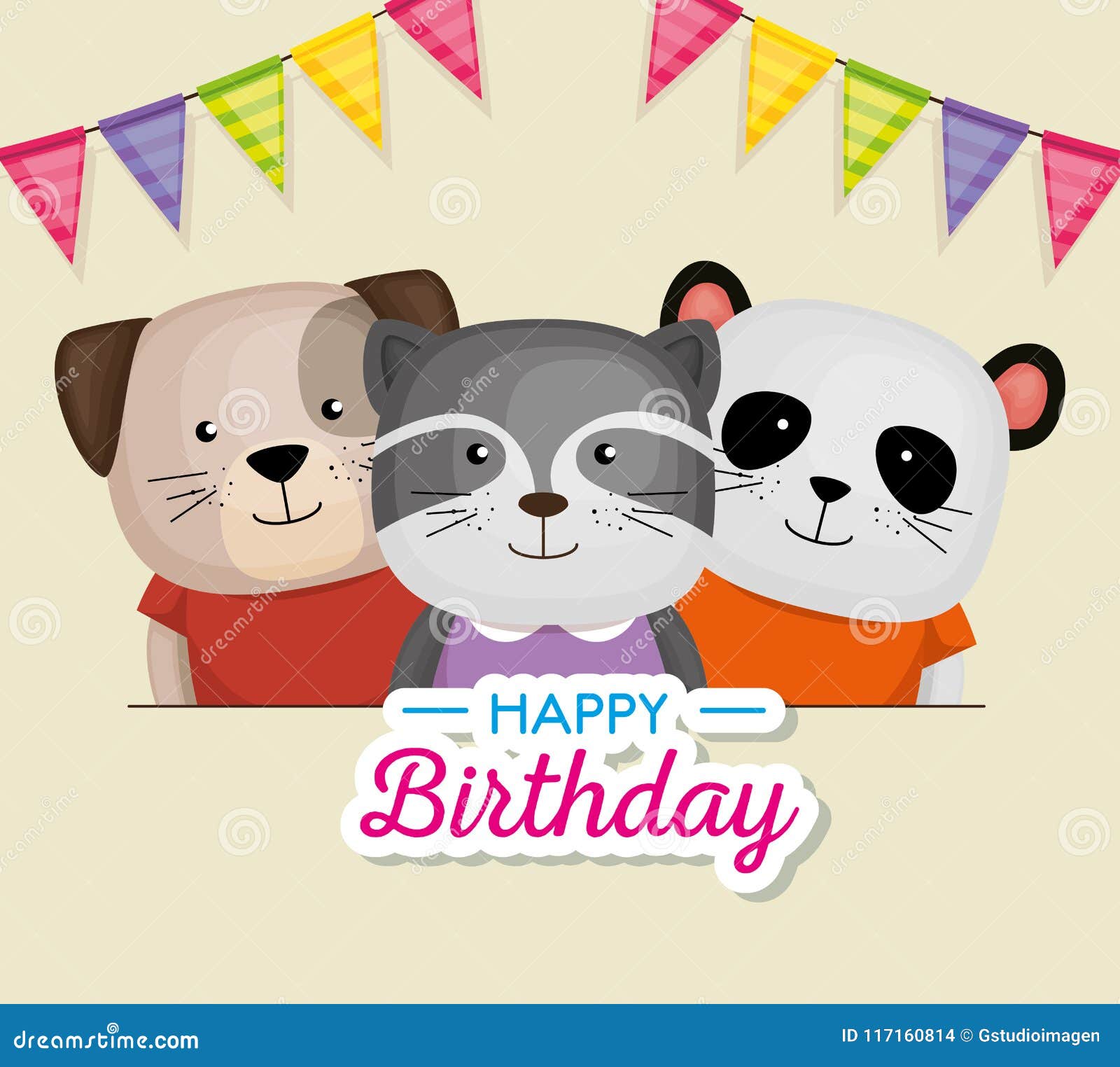 Carte De Joyeux Anniversaire Avec Les Animaux Mignons Illustration De Vecteur Illustration Du Vacances Animaux Carte De Joyeux Anniversaire Avec Les Animaux Mignons Illustration De Vecteur Illustration Du Vacances Animaux