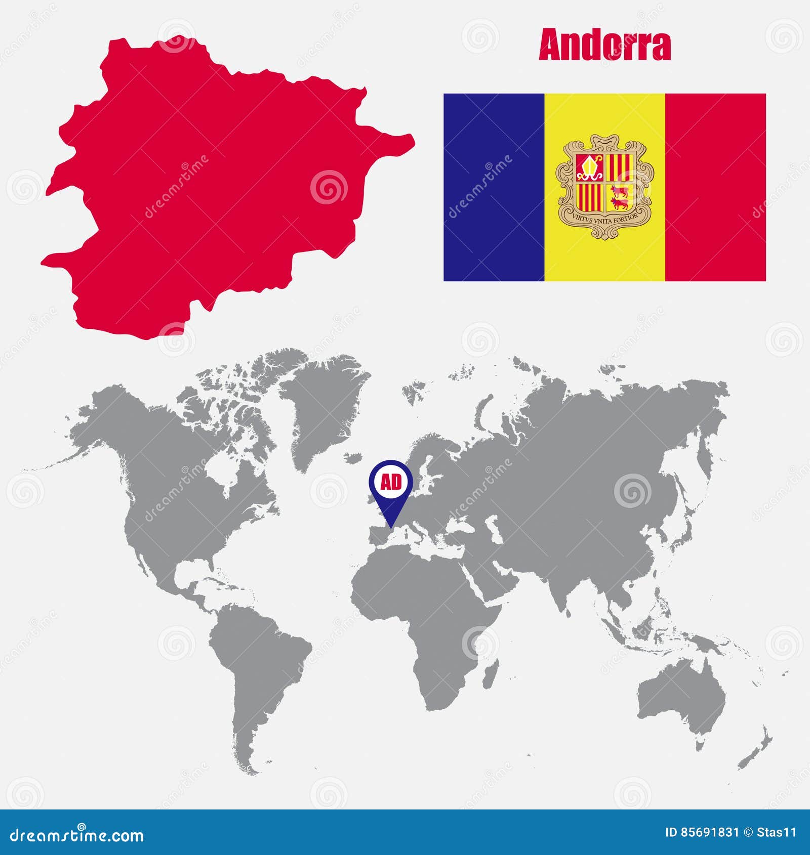 andorre carte du monde