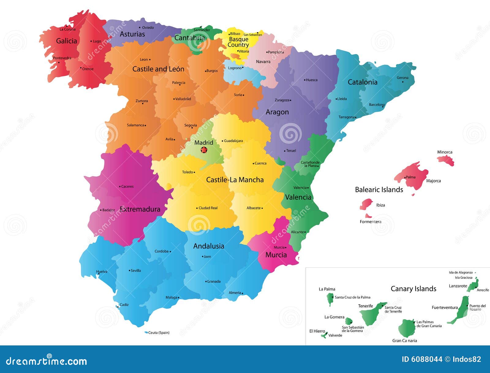 Carte De L Espagne Illustration De Vecteur Illustration Du Barcelone Carte De L Espagne Illustration De Vecteur Illustration Du Barcelone