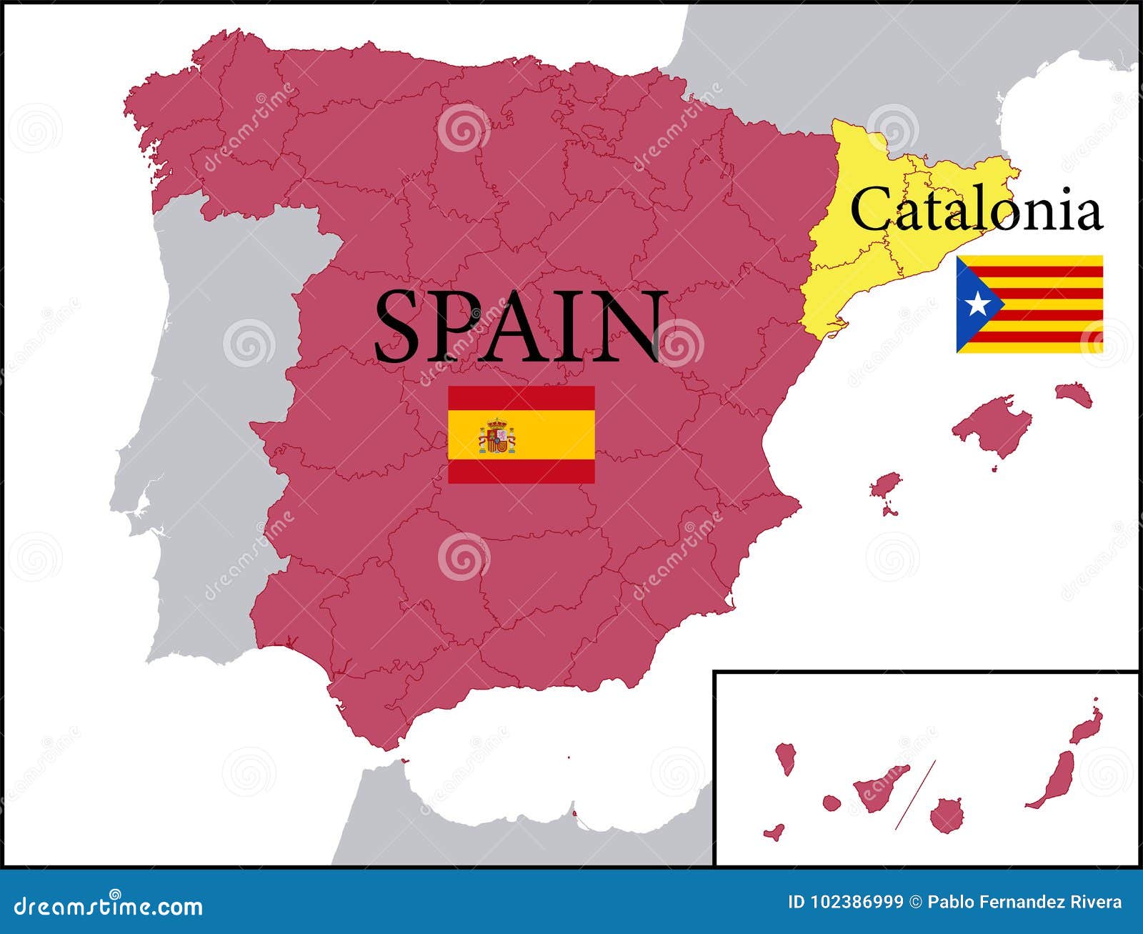 la catalogne carte espagne