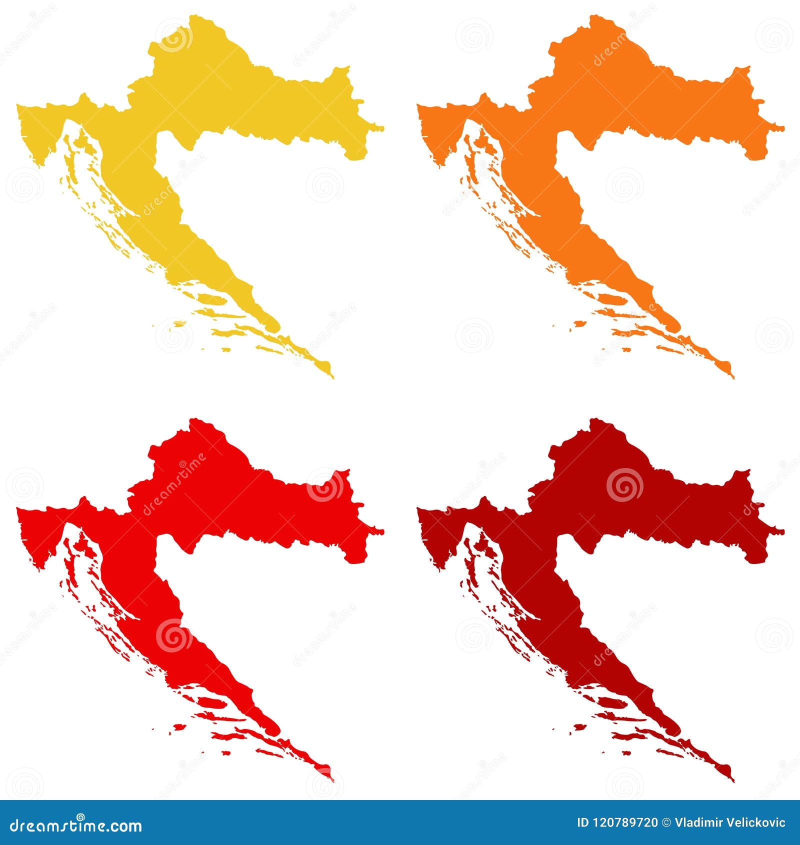 Carte De La Croatie Pays En Central Et Europe Du Sud Est