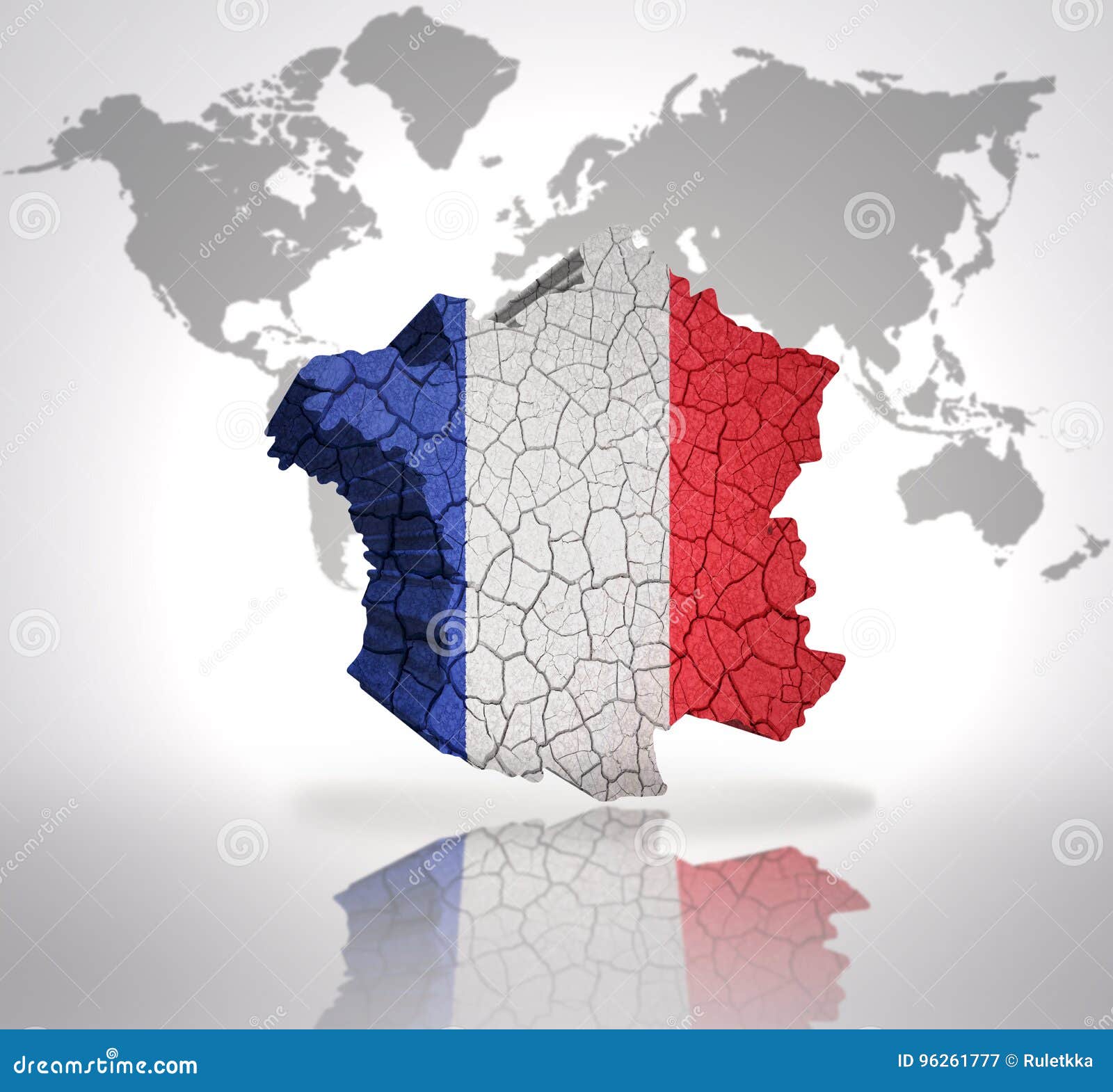 Carte De La France Illustration Stock Illustration Du