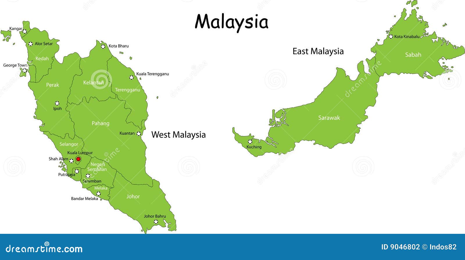 Штаты малайзии. Столица Малайзии на карте. Карта Малайзии географическая. Малайзия политическая карта.