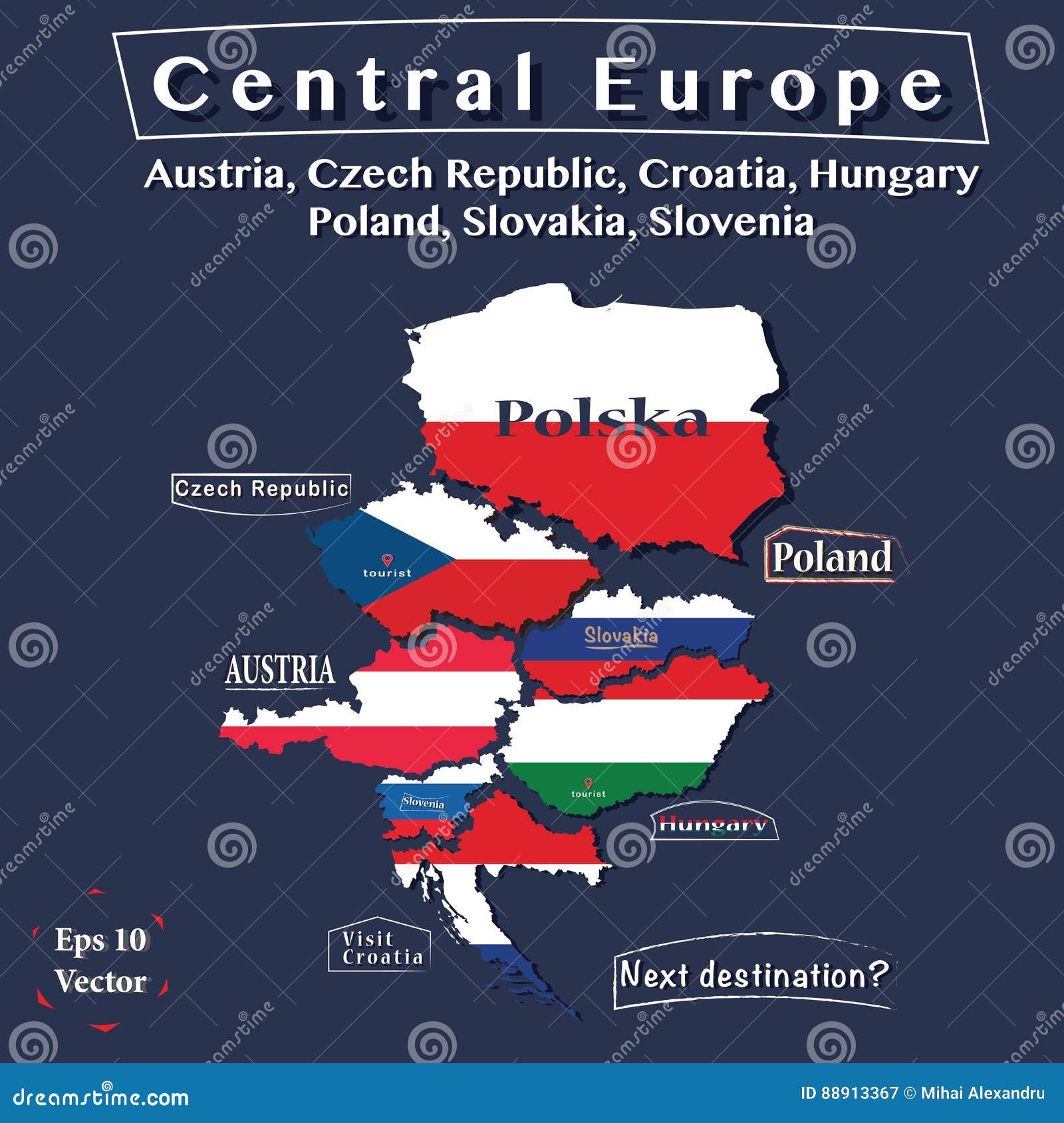 Carte De La Politique De Leurope Centrale Lautriche