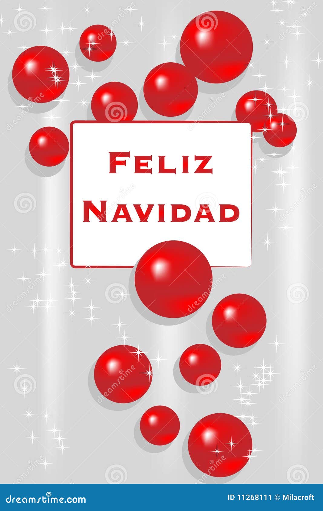 Carte De Noël - Espagnol Image stock - Image: 11268111