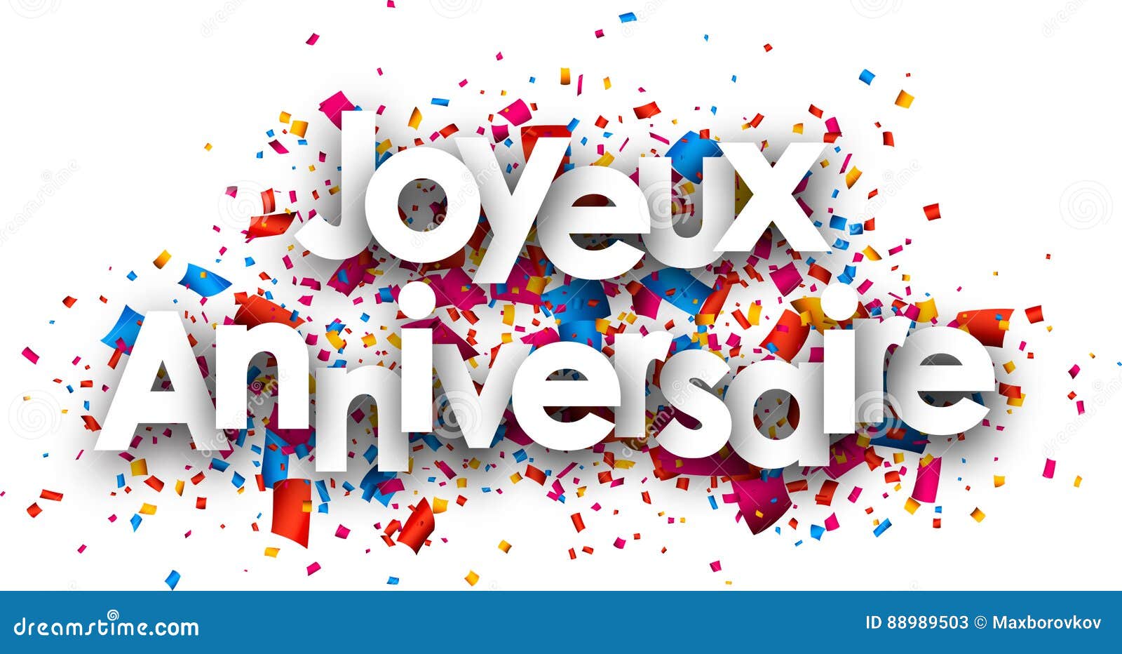 Carte De Papier De Joyeux Anniversaire Illustration De Vecteur Illustration Du Blanc Festif 8503