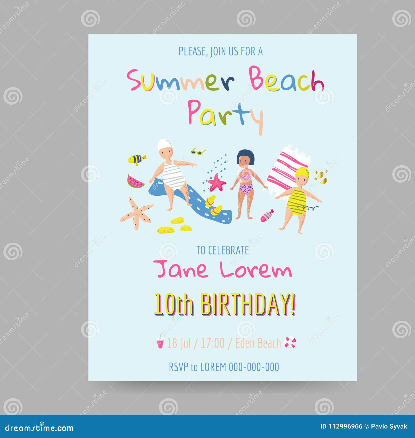 Carte De Plage D Ete Avec Des Enfants Et Des Creatures De Mer Invitation D Ete De Partie De Joyeux Anniversaire Pour La Celebrati Illustration De Vecteur Illustration Du Ete Partie Carte De Plage D Ete Avec Des Enfants Et Des Creatures De Mer Invitation D Ete De Partie De Joyeux Anniversaire Pour La Celebrati Illustration De Vecteur Illustration Du Ete Partie