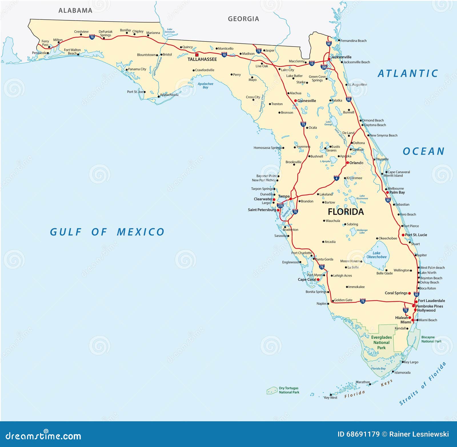 Maps Google Florida 2021 Printable Road Map