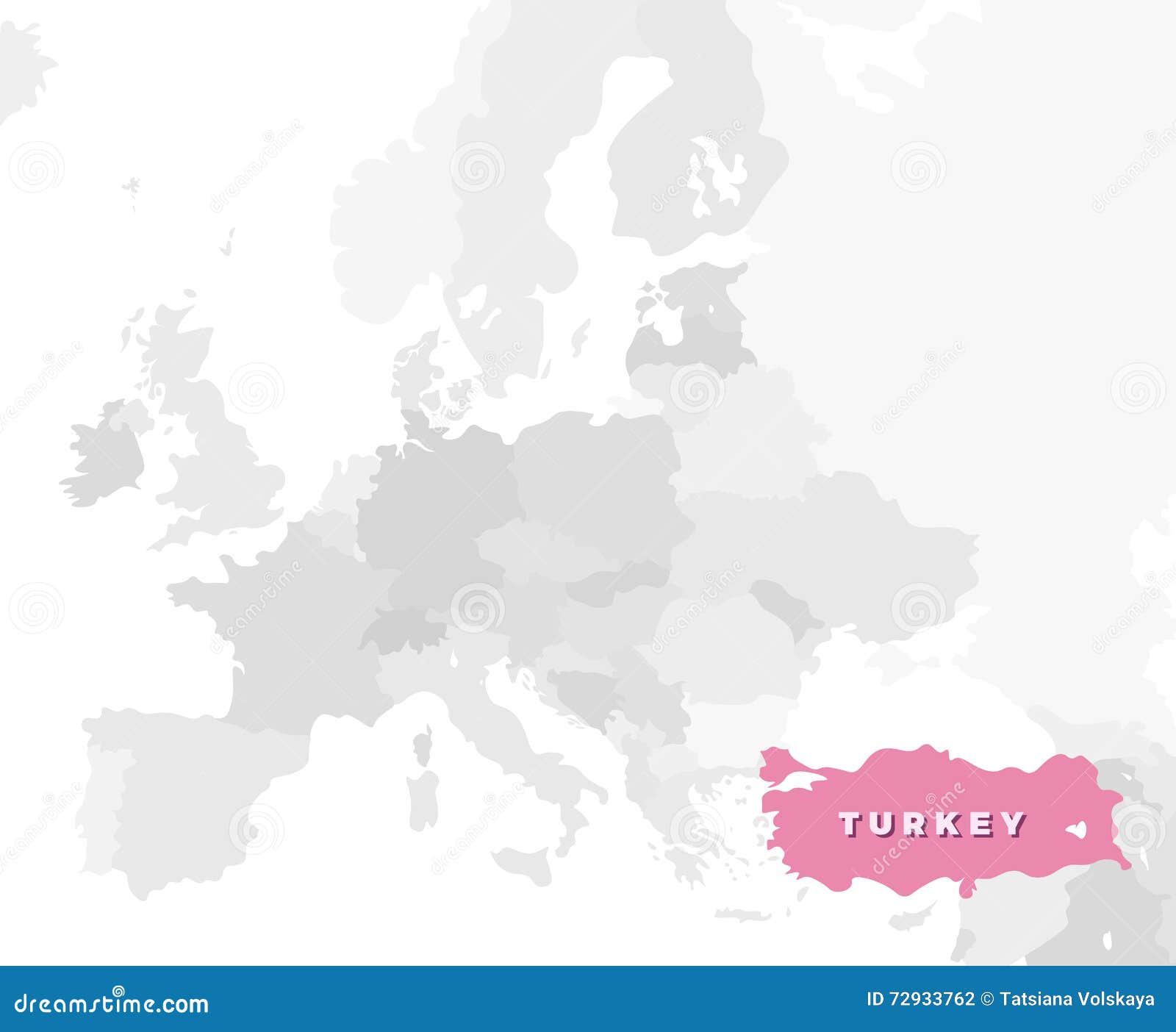 Carte De Site De La Turquie Illustration De Vecteur