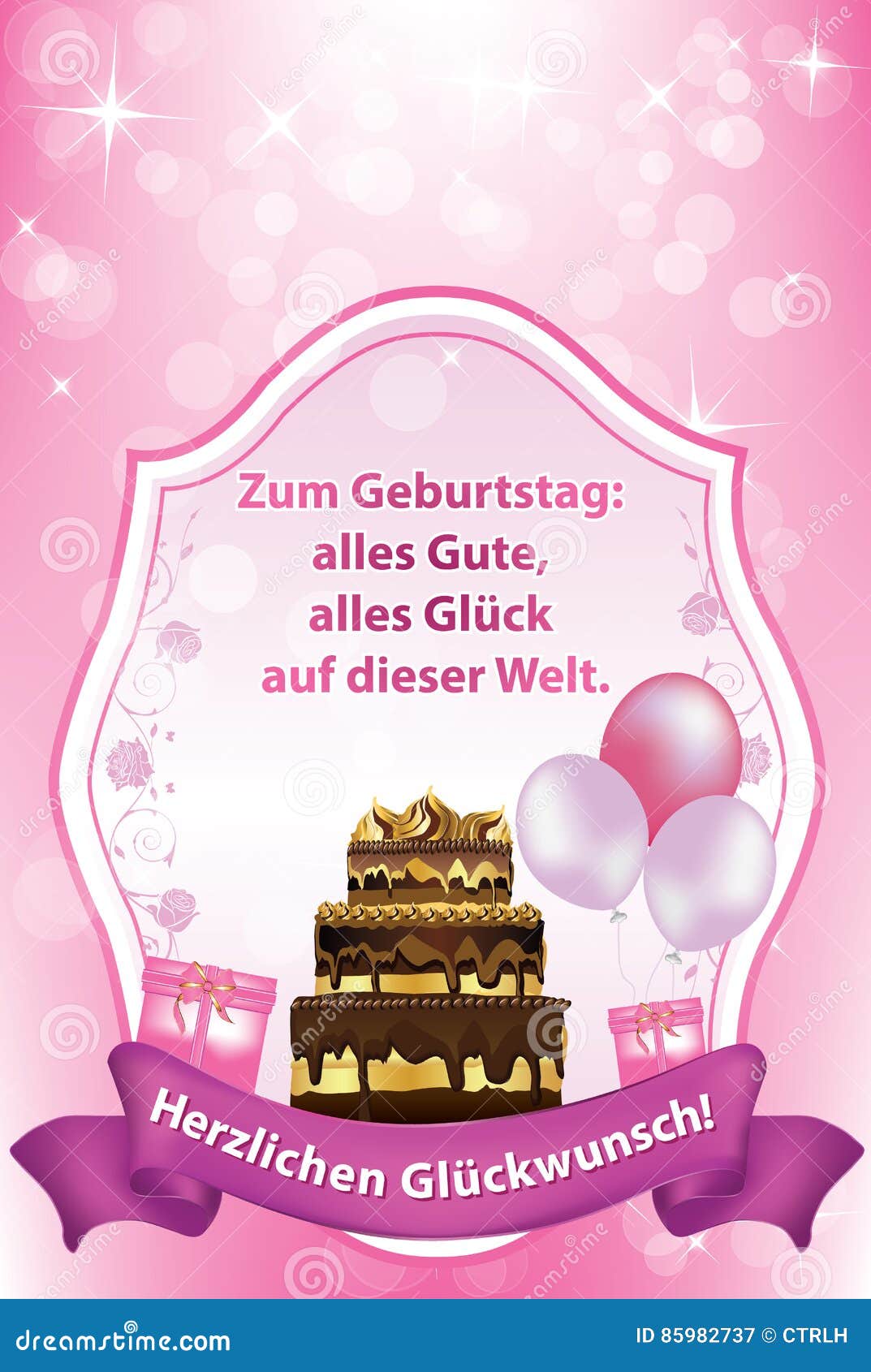 Carte De Voeux Allemande D Anniversaire Aussi Pour La Copie Illustration De Vecteur Illustration Du Fond Couleurs Carte De Voeux Allemande D Anniversaire Aussi Pour La Copie Illustration De Vecteur Illustration Du Fond Couleurs